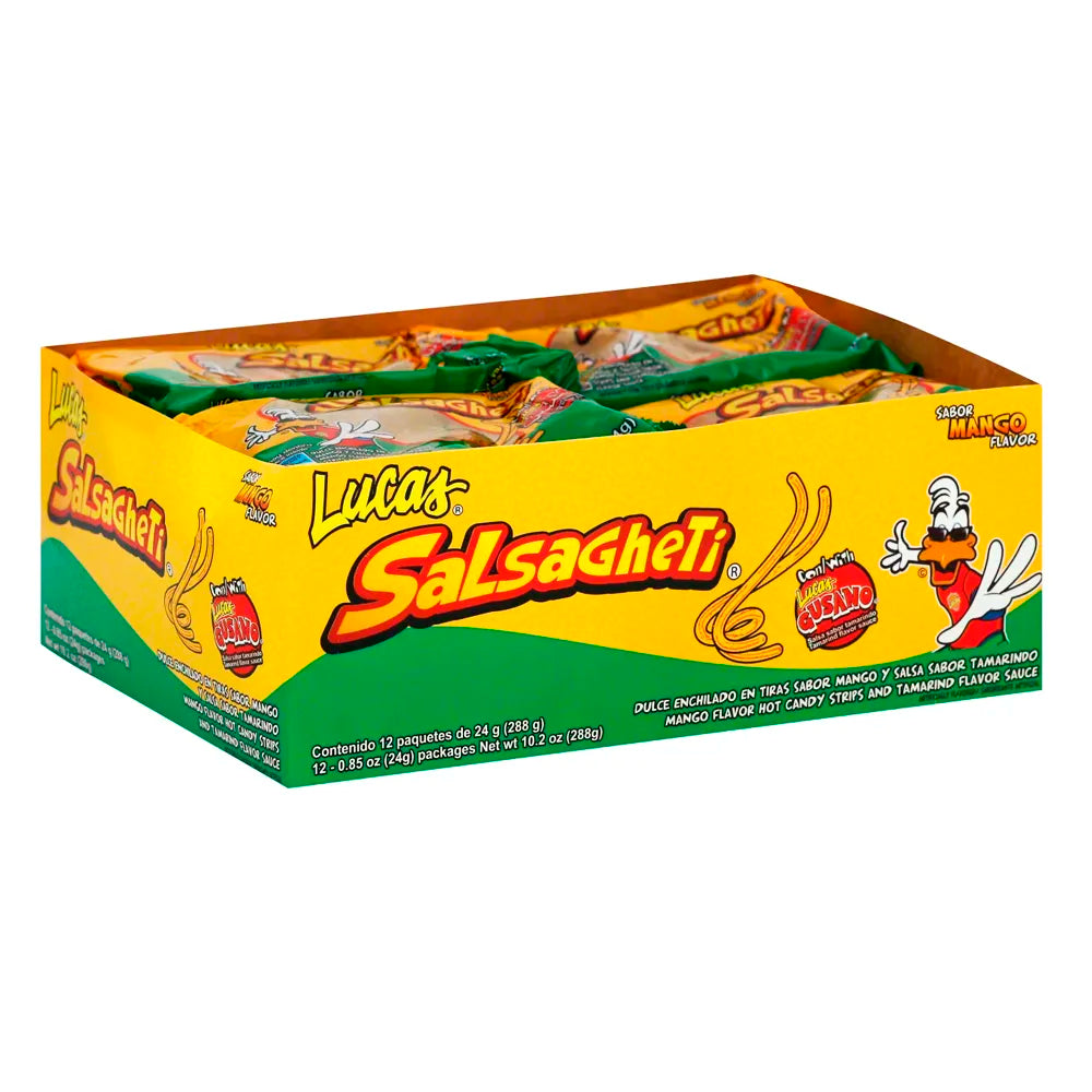 Lucas Skwinkles Salsagheti Mango 0.85oz - 12ct