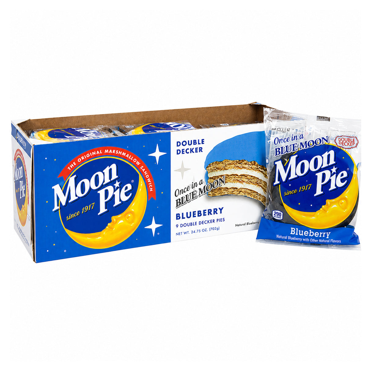 Moon Pie Blueberry Double Decker Pies 24.75oz - 9ct