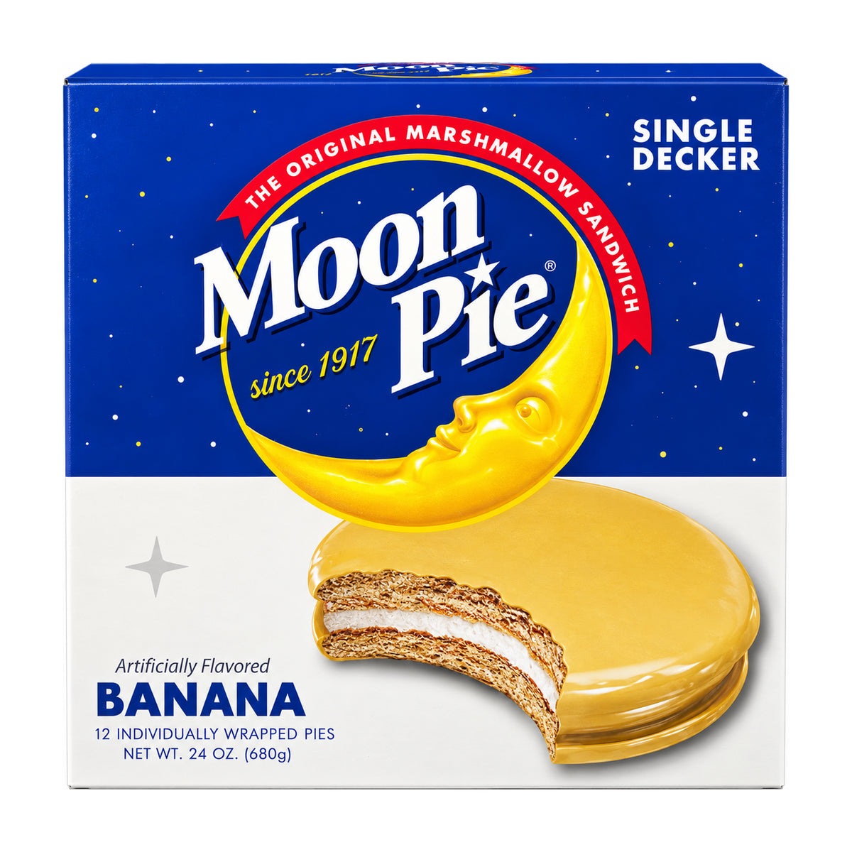 Moon Pie Banana Single Pies 24oz - 12ct