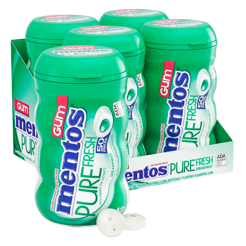 Mentos-Spearmint-Gum-4ct-Big-Bottle
