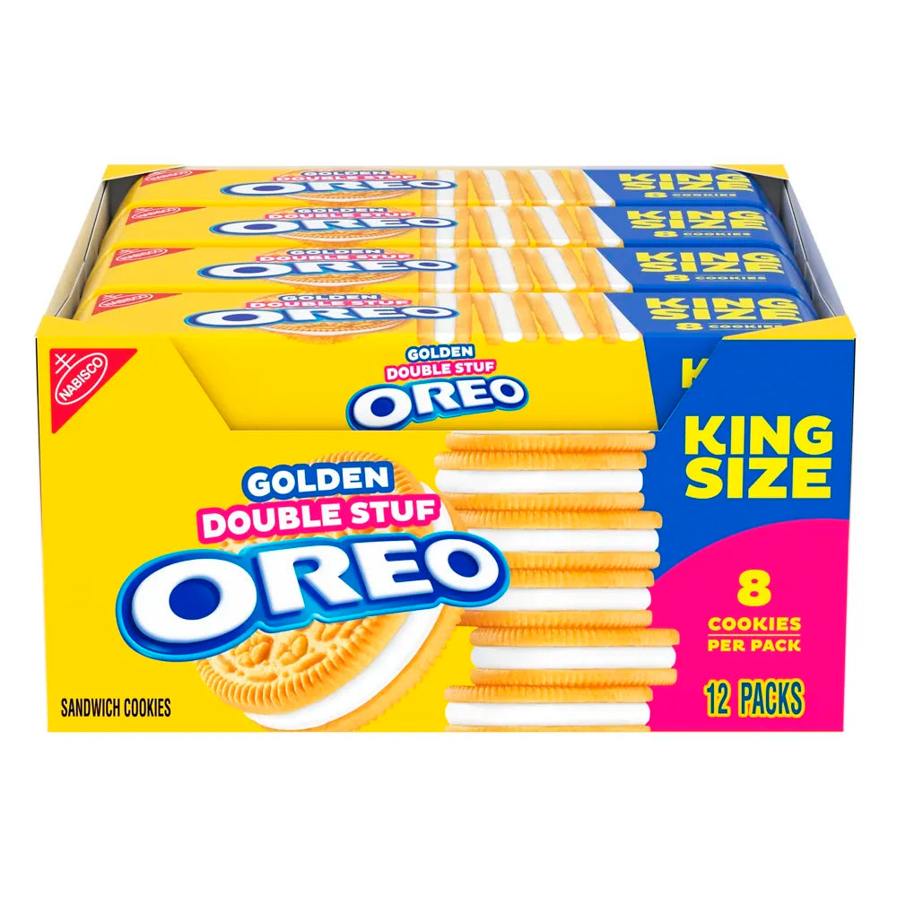 Oreo Golden Oreo Double Stuffed King 4.15oz - 12ct