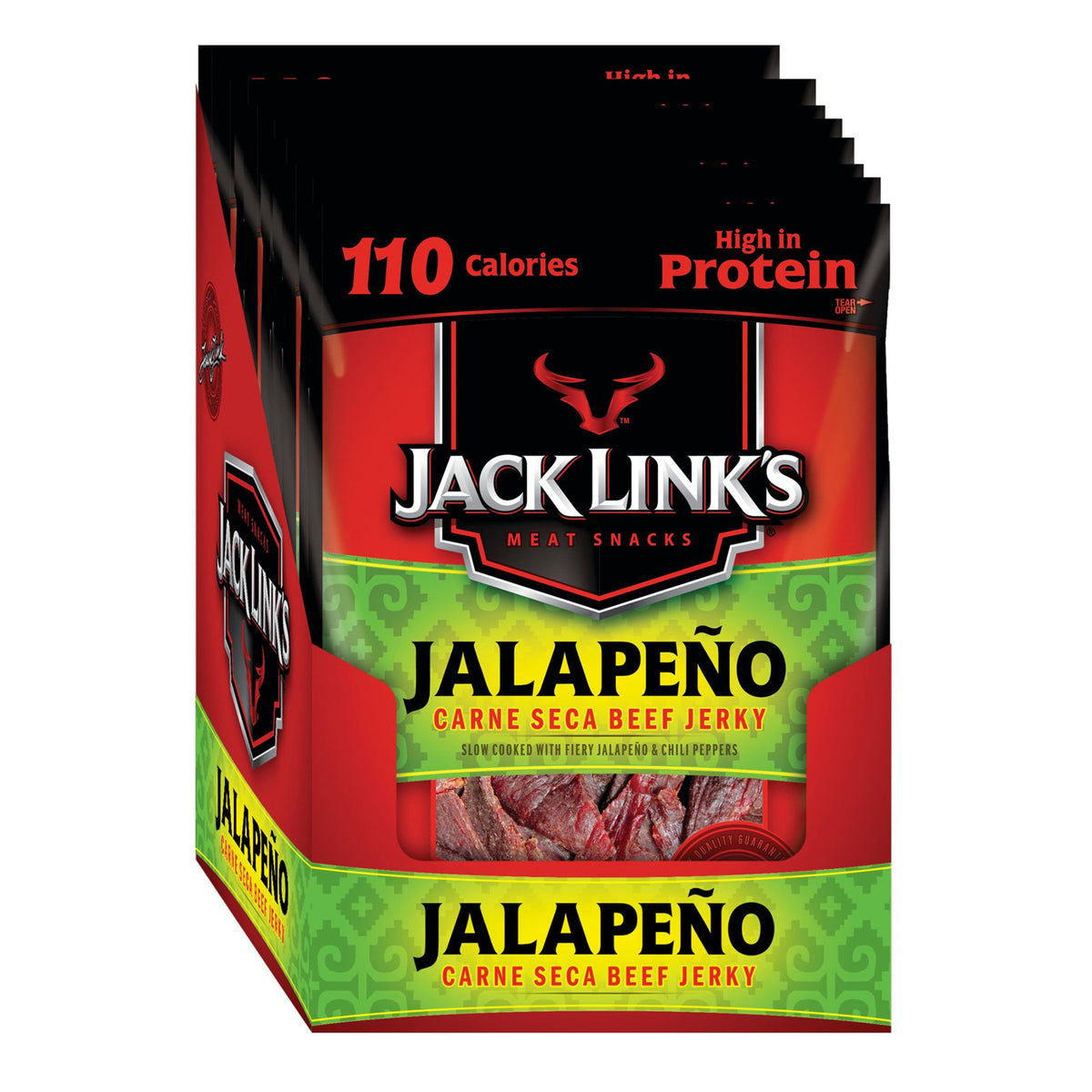 Jack Link Jalapeno Beef Jerky 1.25oz - 10ct