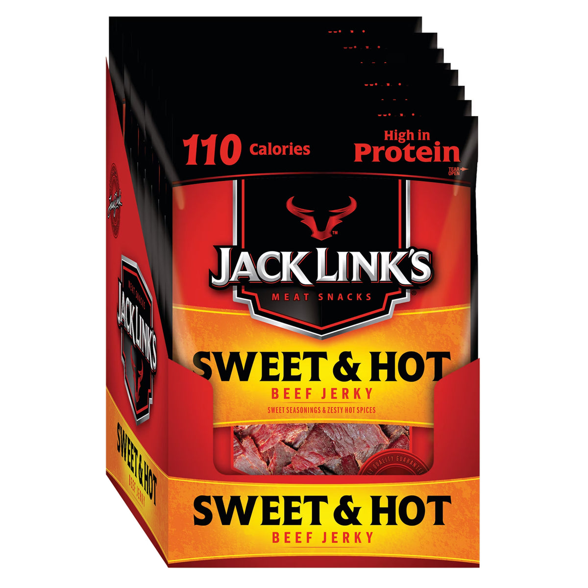 Jack Link Sweet & Hot Beef Jerky 1.25oz - 10ct