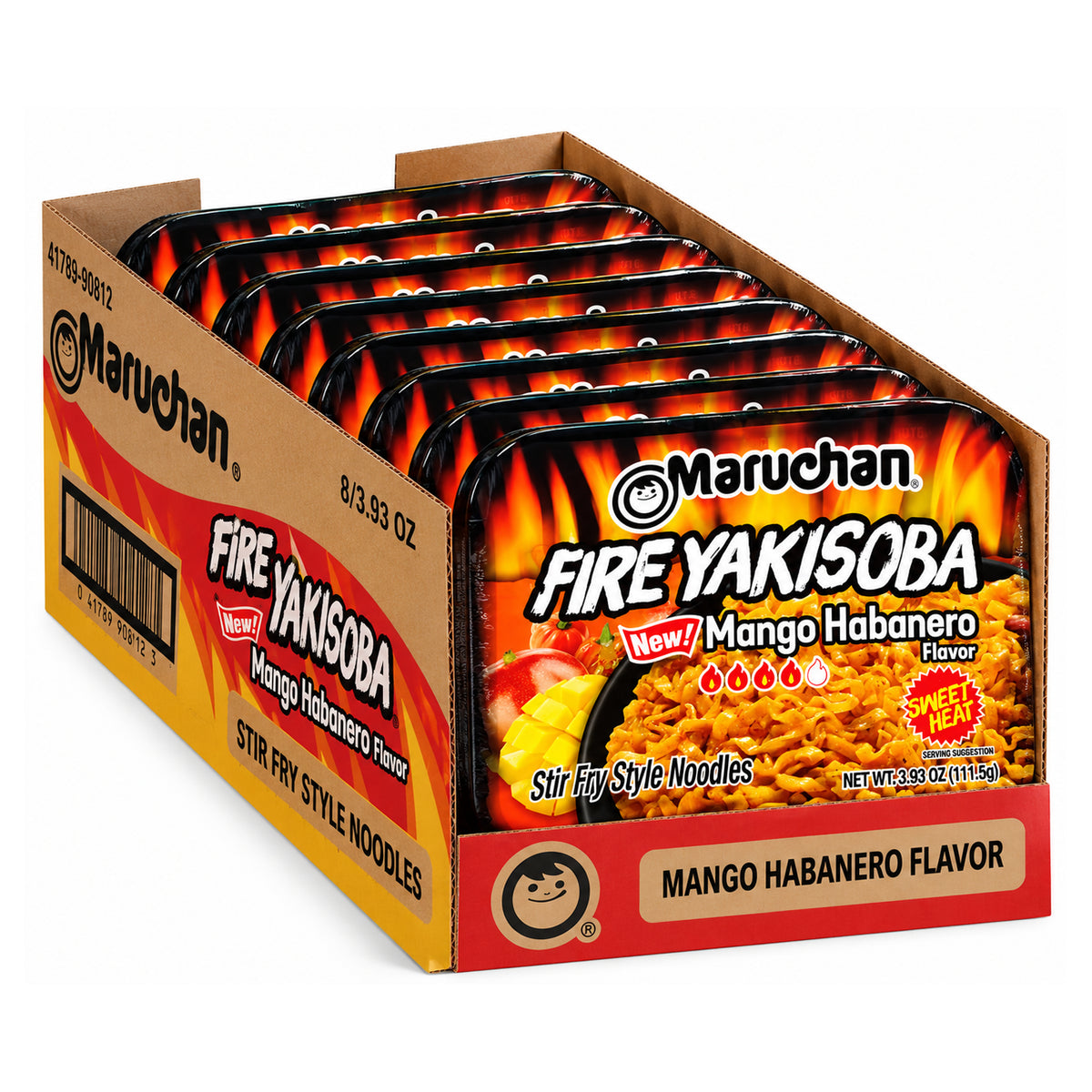 Maruchan Yakisoba Mango Habanero Japanese Noodles - 8ct