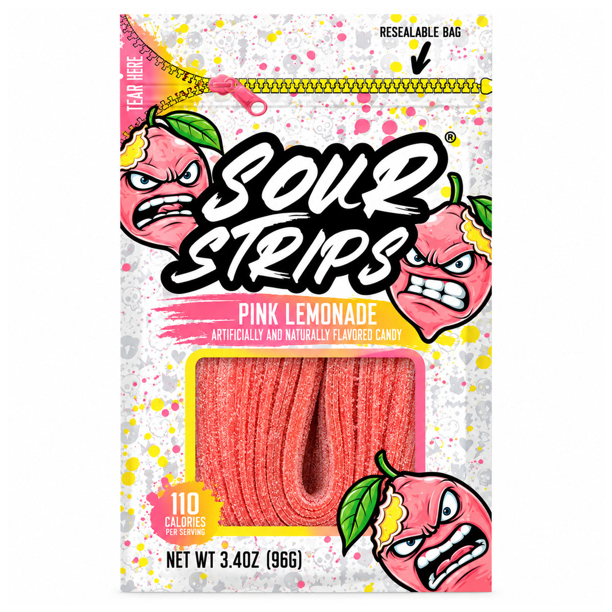 Sour Strips Pink Lemonade 3.4oz Peg