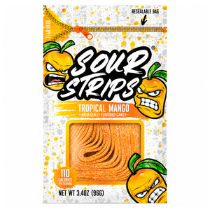 Sour Strips Tropical Mango 3.4oz Peg