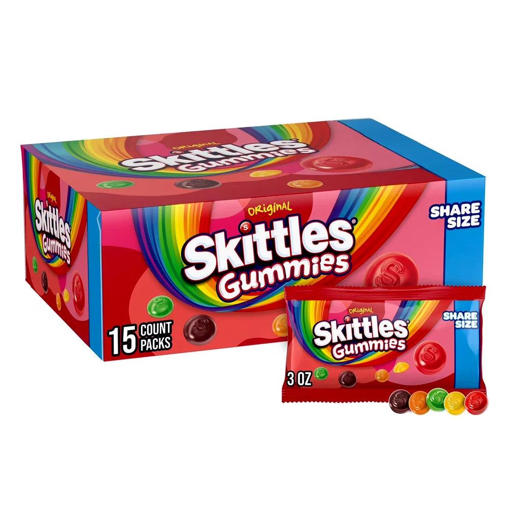 Skittles Gummies Original 3oz - 15ct