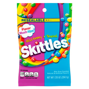 Skittles-Wild Berry/Tropical-(Mash Ups)-Gummies-7.2oz-Peg-Single