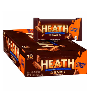 Heath Milk Chocolate Toffee Bar King 2.8oz - 18ct