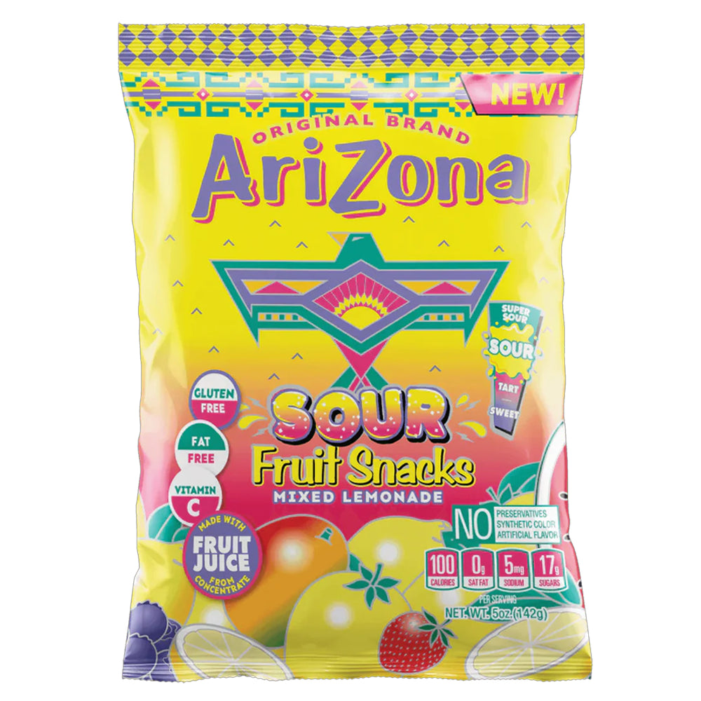 Arizona Sour Lemonade Fruit Snacks 5oz - Single