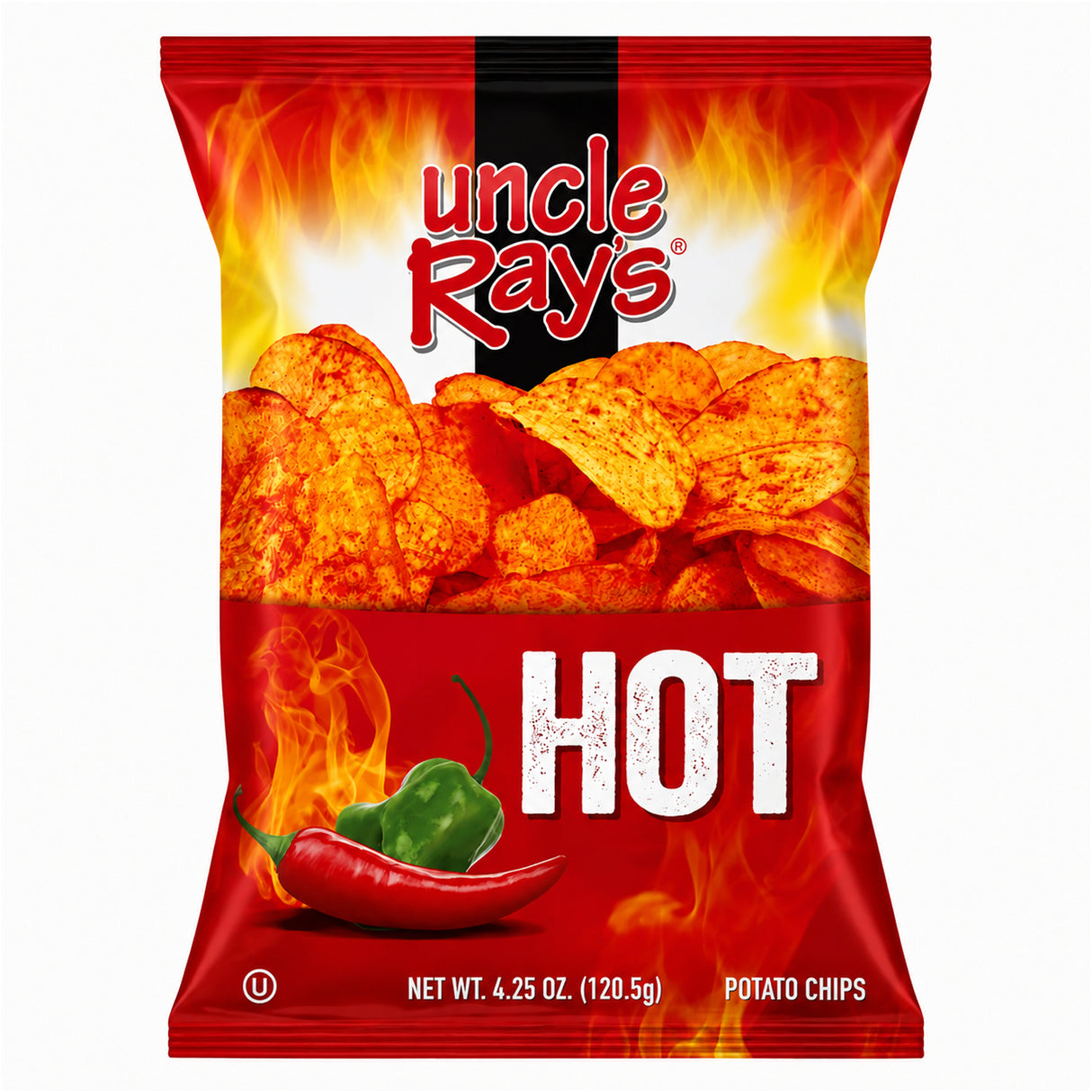Uncle Ray's Hot Potato Chips 4.25oz