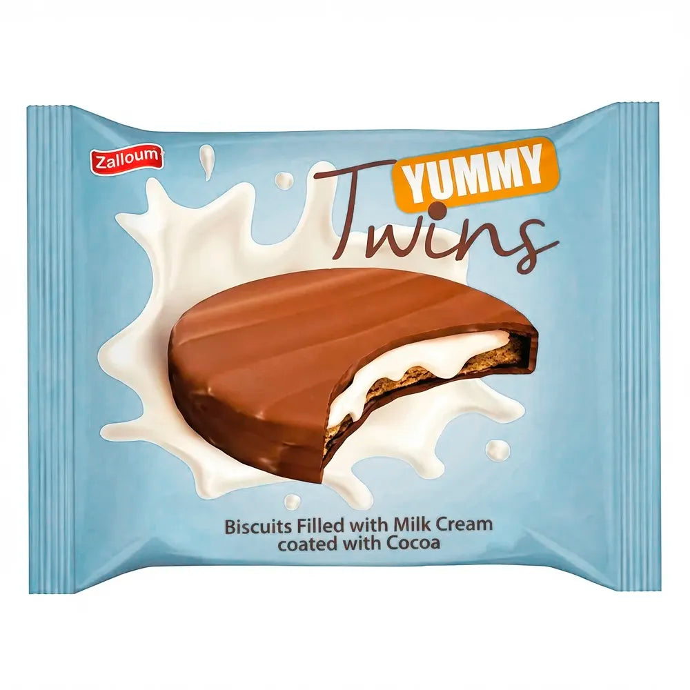 Zalloum-Twins-Yummy-Coated-Biscuit-Filled-with-Milk-Cream-24ct-(6 pcs)