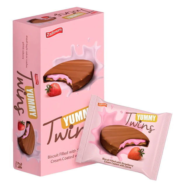Zalloum-Twins-Yummy-Coated-Biscuit-Filled-with-Strawberry-Cream-24ct-(6-pcs)