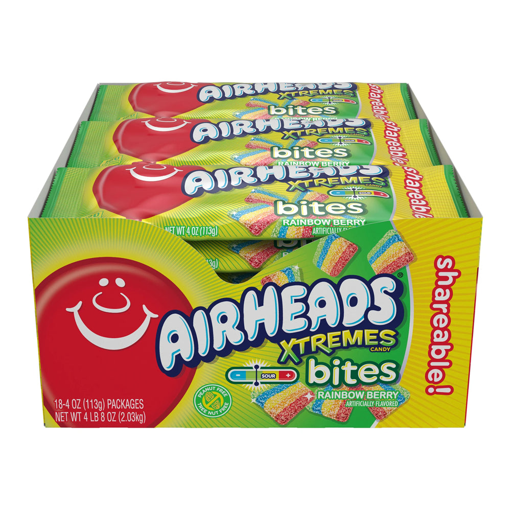 Airheads Bites Xtremes Shareable 4oz - 18ct