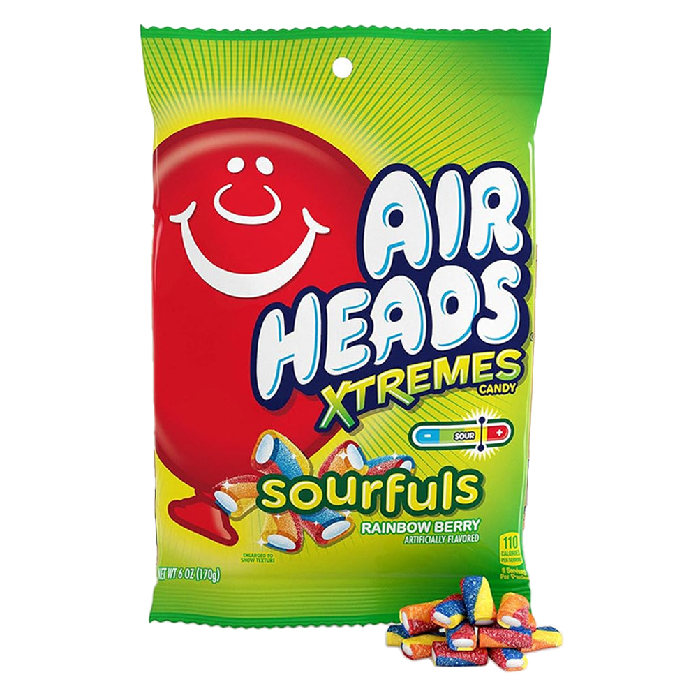Airheads Xtremes Sourfuls Peg 6oz - Single