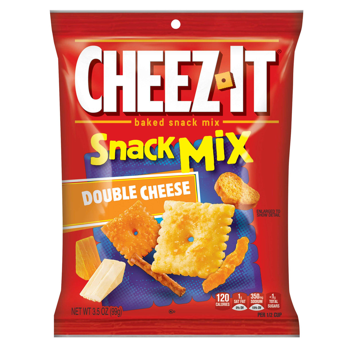 Cheez-It Snack Mix Double Cheese 3.5oz Peg