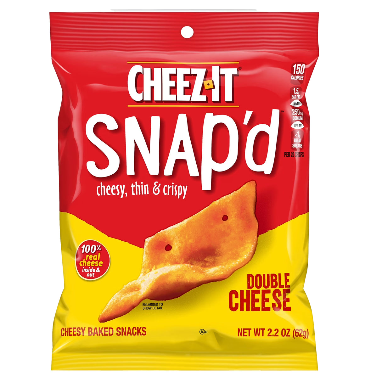 Cheez-It Snap'd Double Cheese 2.2oz Peg