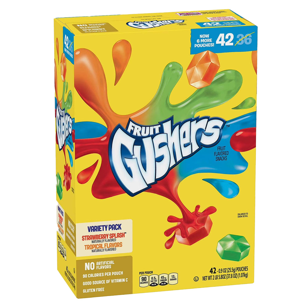 Gushers Tropical And Strawberry Variety Pack 0.8oz - 42ct