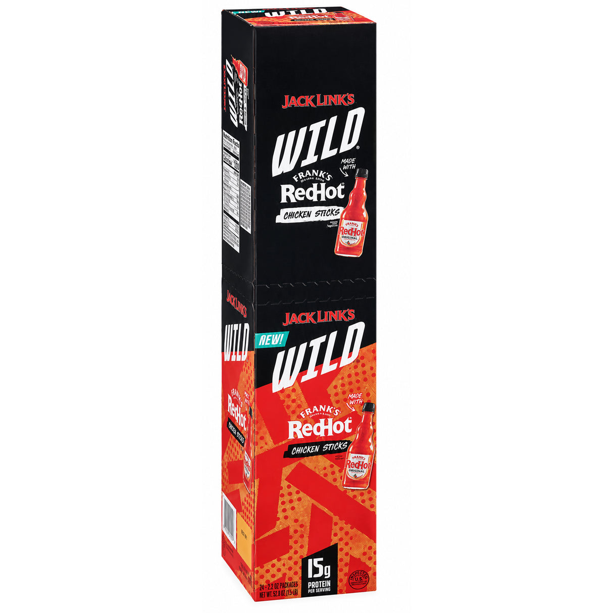 Jack Link's Wild Red Hot Chicken Stick XXL 2.2oz - 24ct