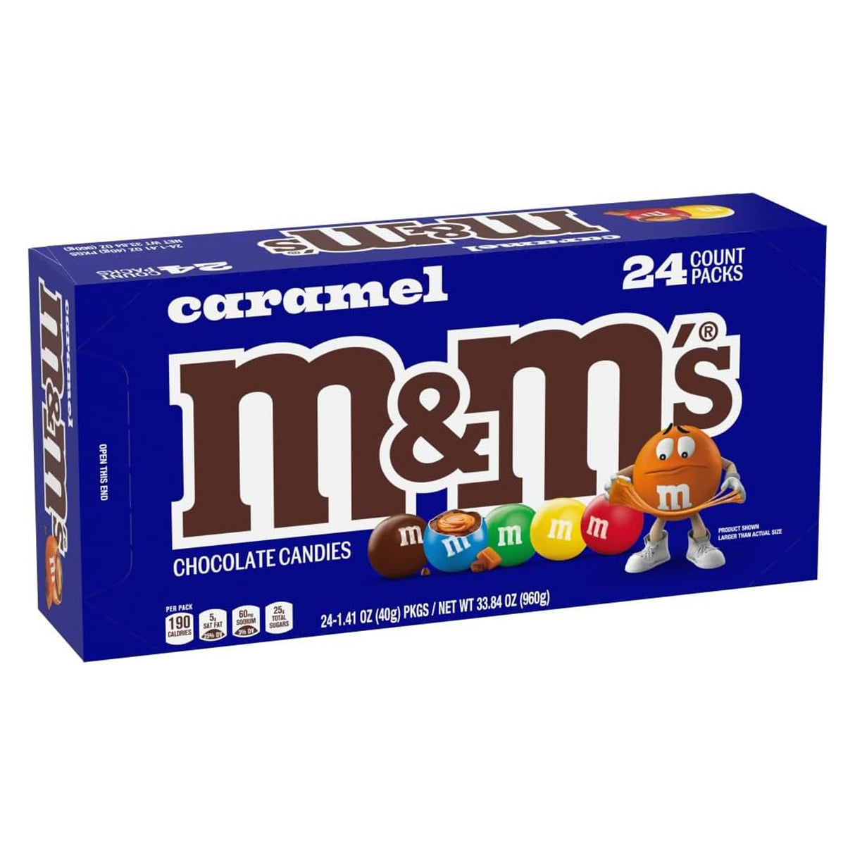 M&M Regular Caramel 1.69oz - 24ct
