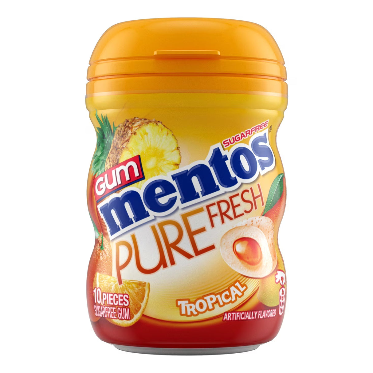 Mentos Tropical Gum 10pcs - 10ct