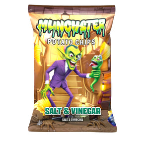 Munchster Salt & Vinegar Potato Chips 2.5oz snack bag