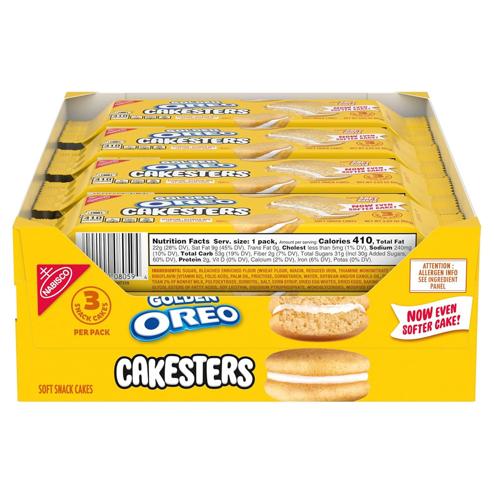 Oreo Cakesters Golden Chocolate King 3.03oz - 8ct