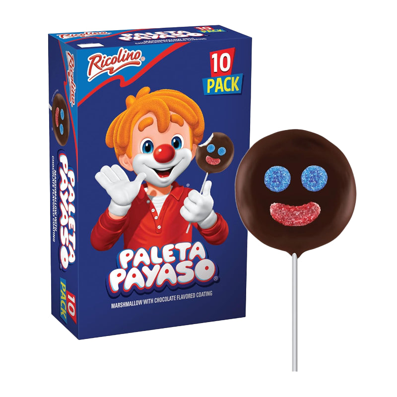 Ricolino Paleta Payaso 1.59oz - 10ct