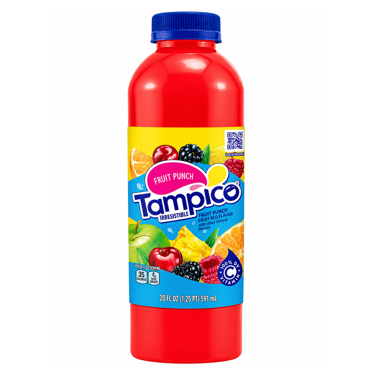 Tampico Fruit Punch Drink 20oz - 24ct