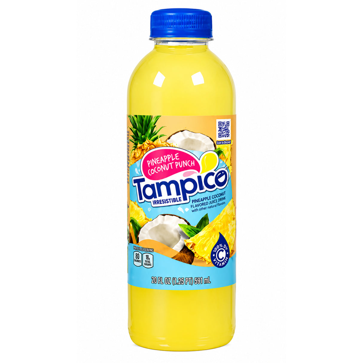 Tampico Pineapple Coconut Punch Drink 20oz - 24ct