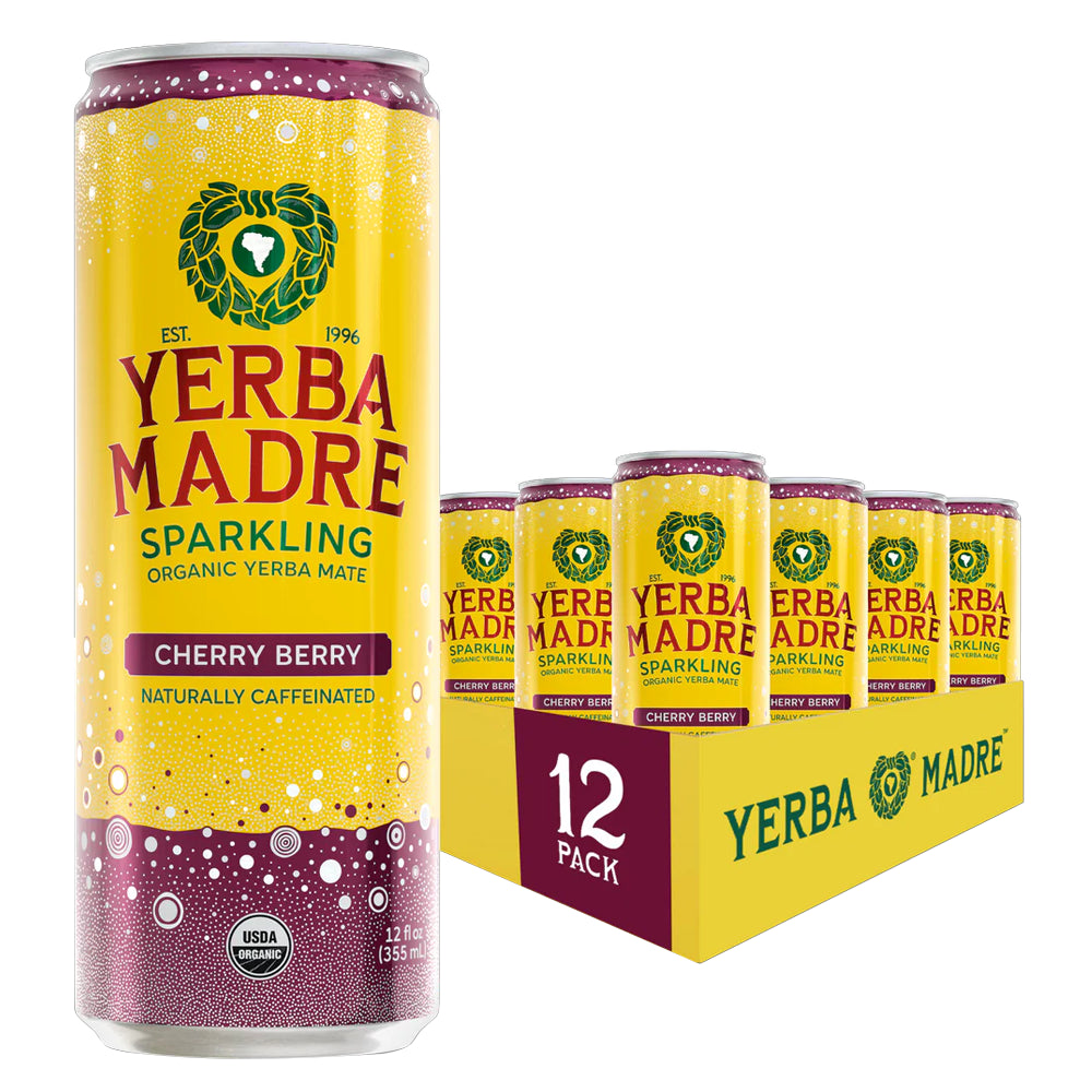 Yerba Madre Cherry Berry Mate Beverage 12oz - 12ct